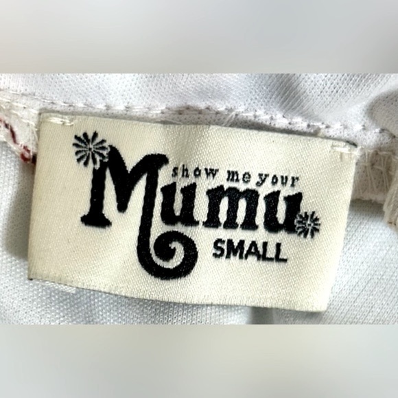 NEW Show Me Your Mumu Faye Flutter Maxi Dress, V-Neck, & Open Back with Tie, S - Picture 10 of 13